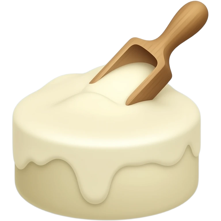 A minimalist baking ingredient icon of [cake flour], 3D claymation style, soft pastel and muted tones, fog gray background, clean and smooth textures, distinct shape, subtle shadows, professional mobile UI asset, studio lighting, high resolution +To make it look more like powder emoji