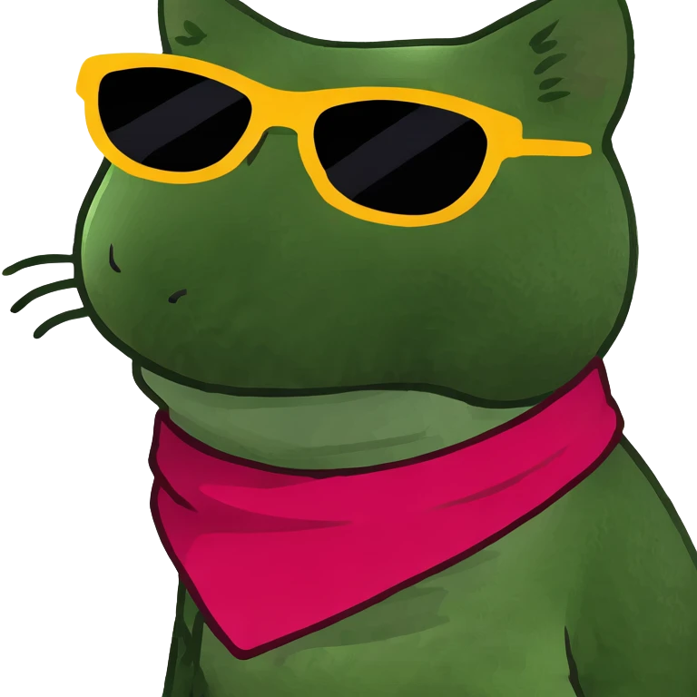 Cat with sunglasses emoji