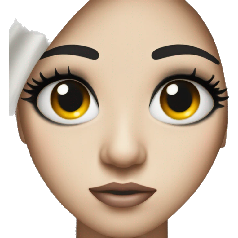 Black eye with lashes  emoji