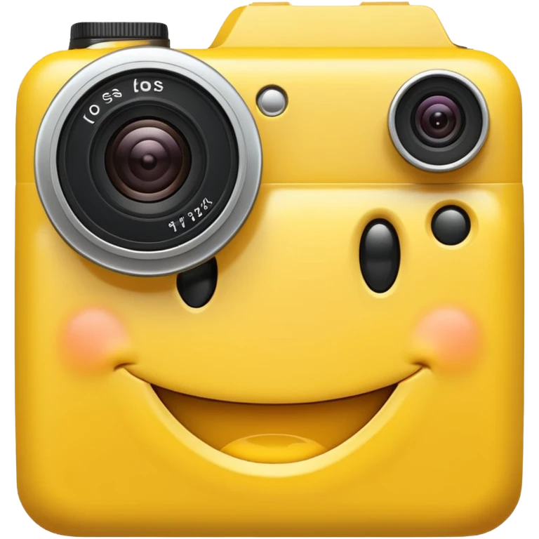 Smiley face with camera emoji