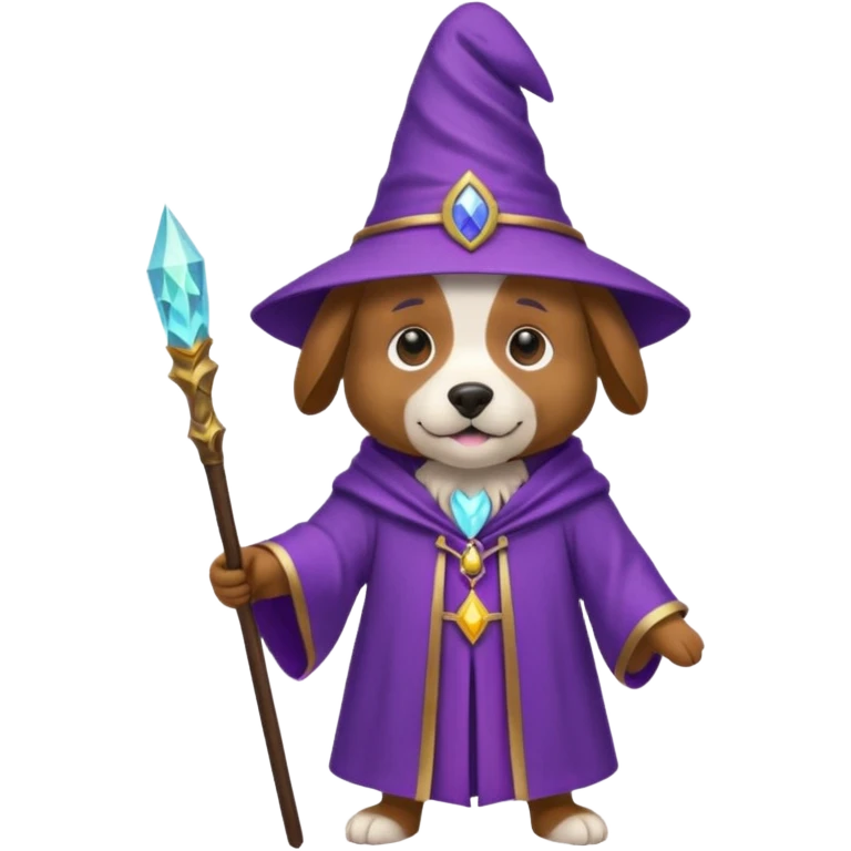 Dog wizard emoji