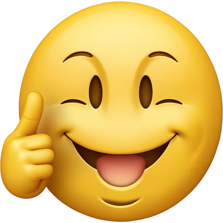 smiley smiling showing a middle finger emoji | AI Emoji Generator
