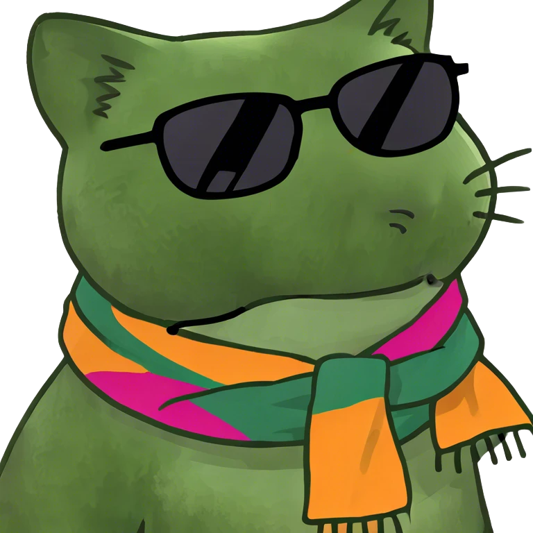 Cat with sunglasses emoji