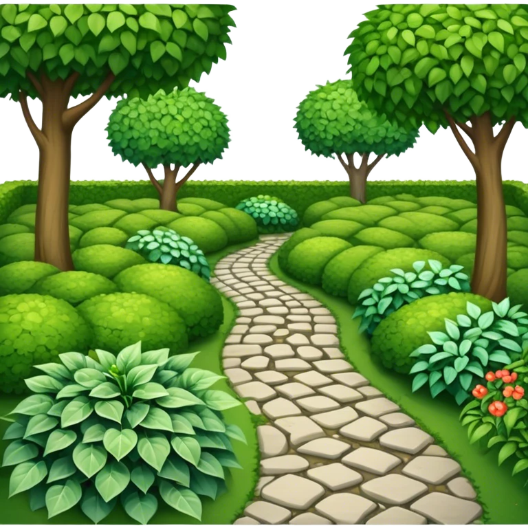 A garden path emoji