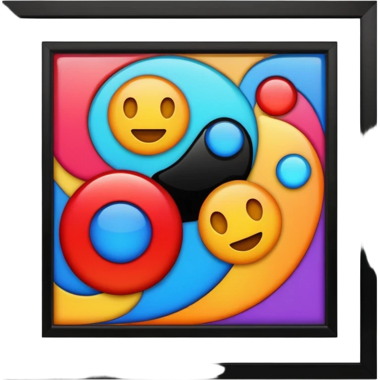 cool art in frame emoji