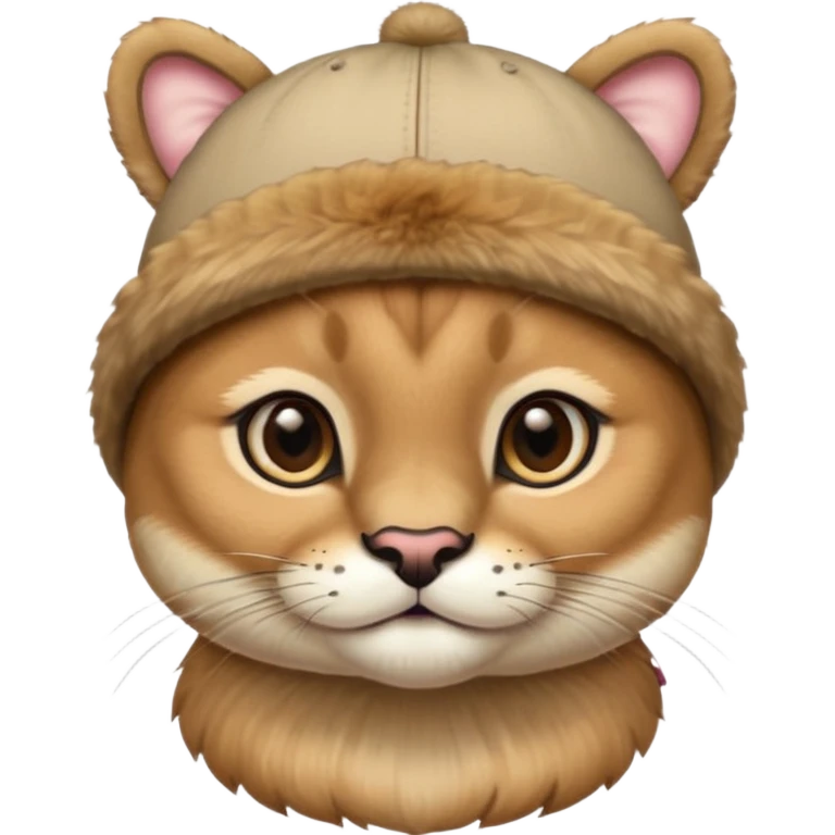 puma wearing a baby hat emoji