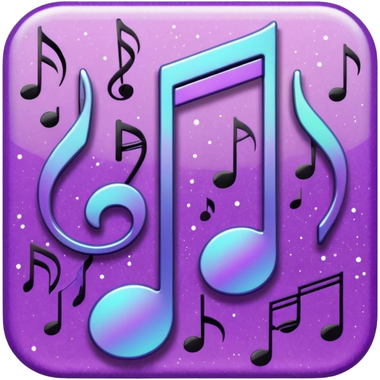 glitter music purple cyberpunk emoji