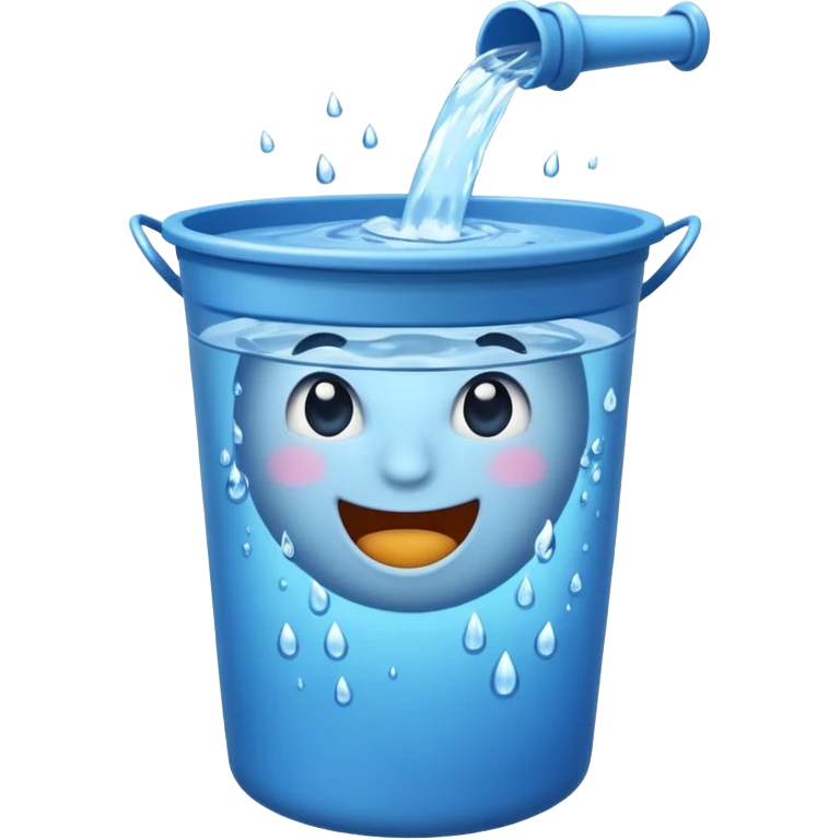 Chucked bucker of water emoji