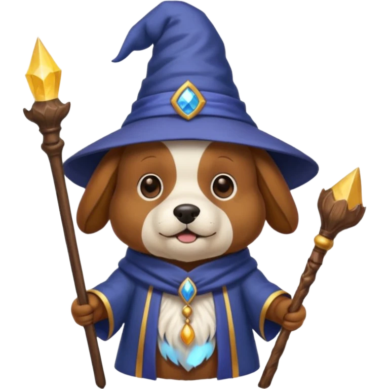 Dog wizard emoji