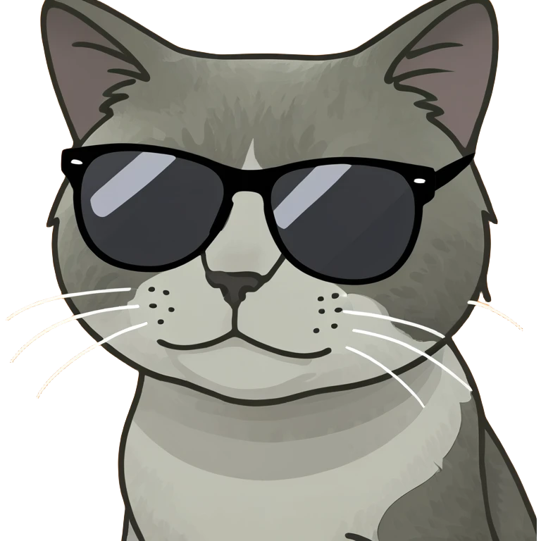 Cat with sunglasses emoji