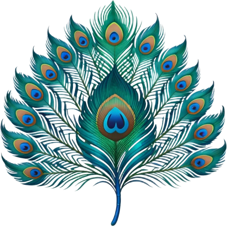 Peacock feather emoji | AI Emoji Generator