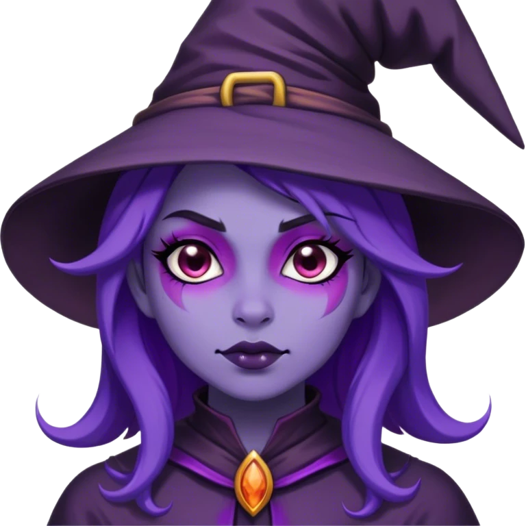  witch girl purple  emoji