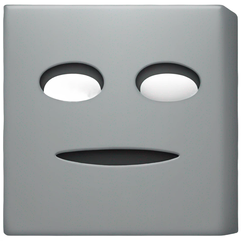 grey box like this ⬜ not 3D just like what i said emoji