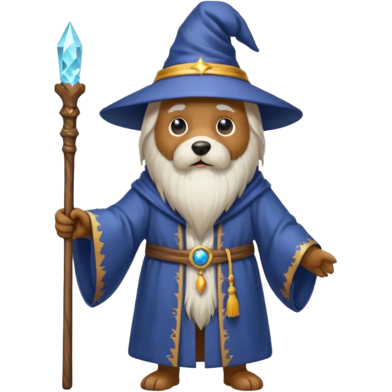 Dog wizard emoji