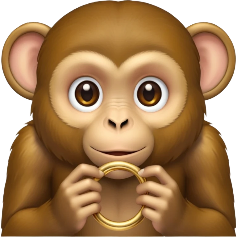 monkey holding a ring emoji