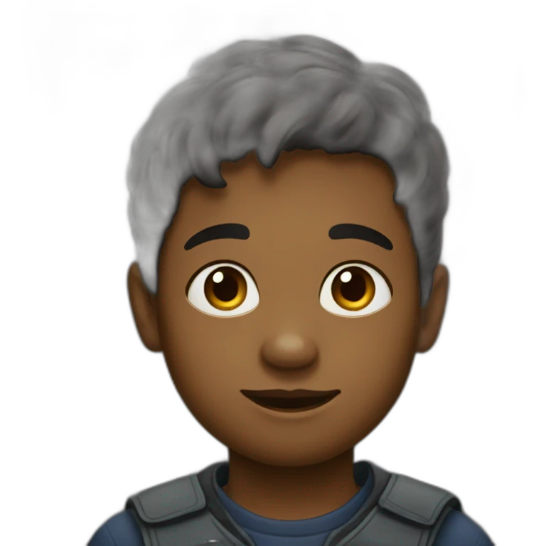Petit garçon noir emoji