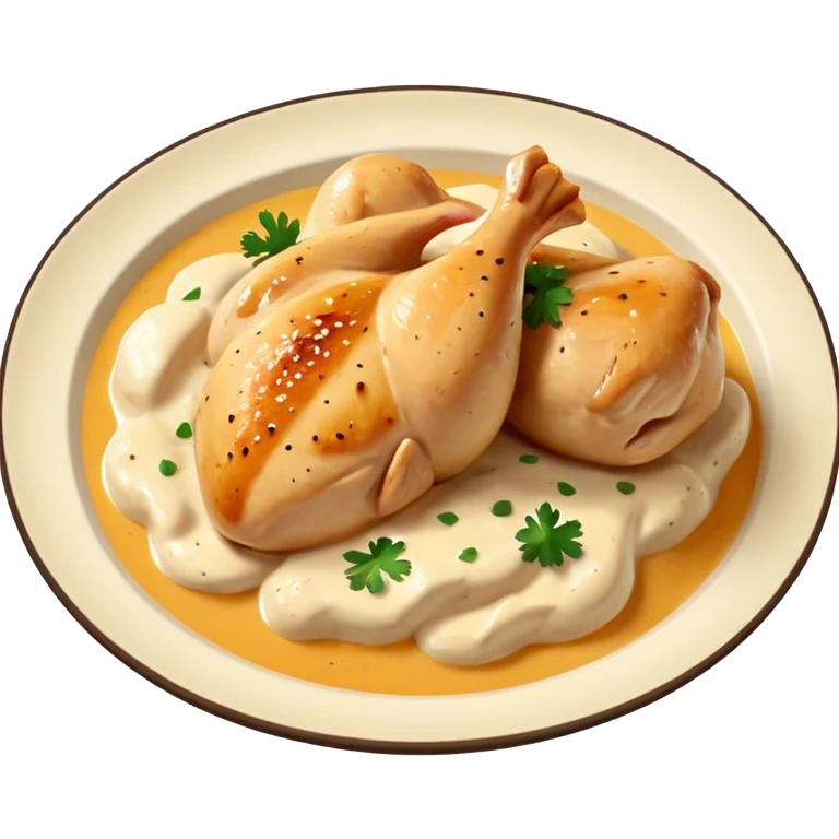Creamy chicken  emoji