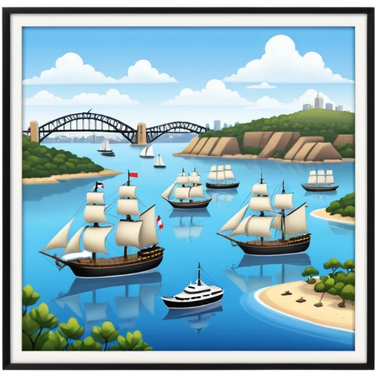 First fleet Sydney cove emoji
