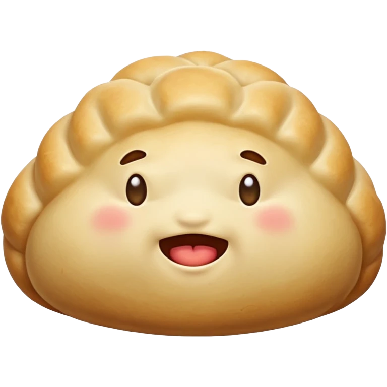 Dumpling with drool face emoji