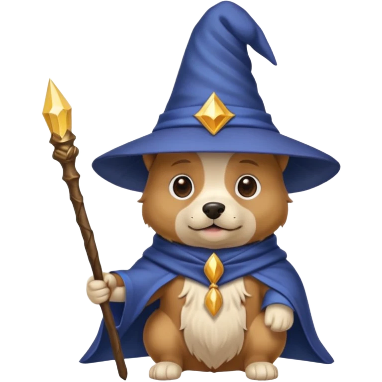 Dog wizard emoji