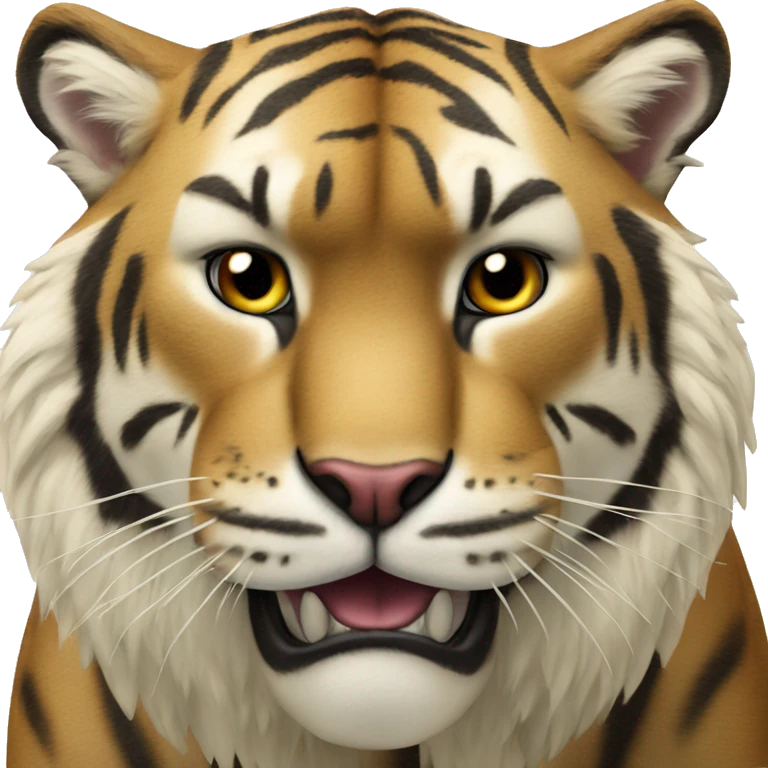 Hyper realistic sabertooth tiger  emoji