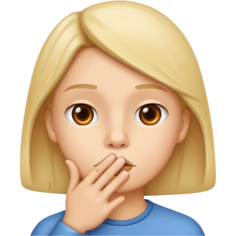 Shushing  emoji