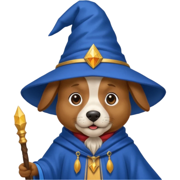 Dog wizard emoji