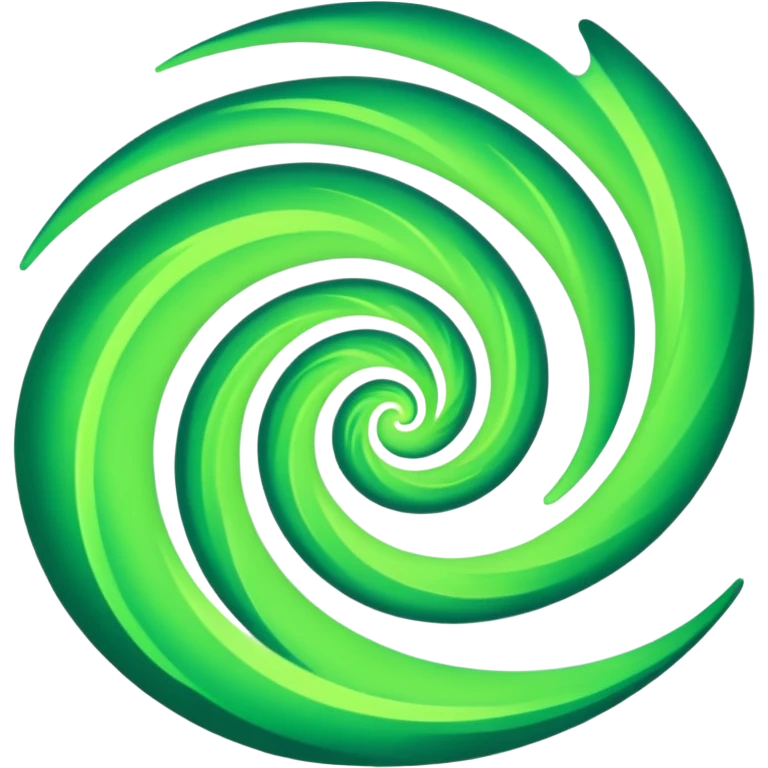 green aurora emoji