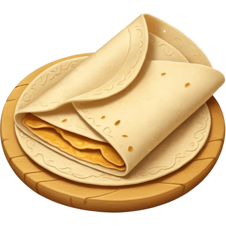 a fresh flour tortilla  emoji