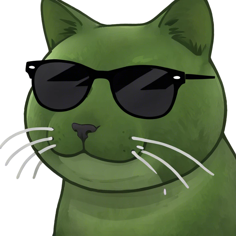 Cat with sunglasses emoji