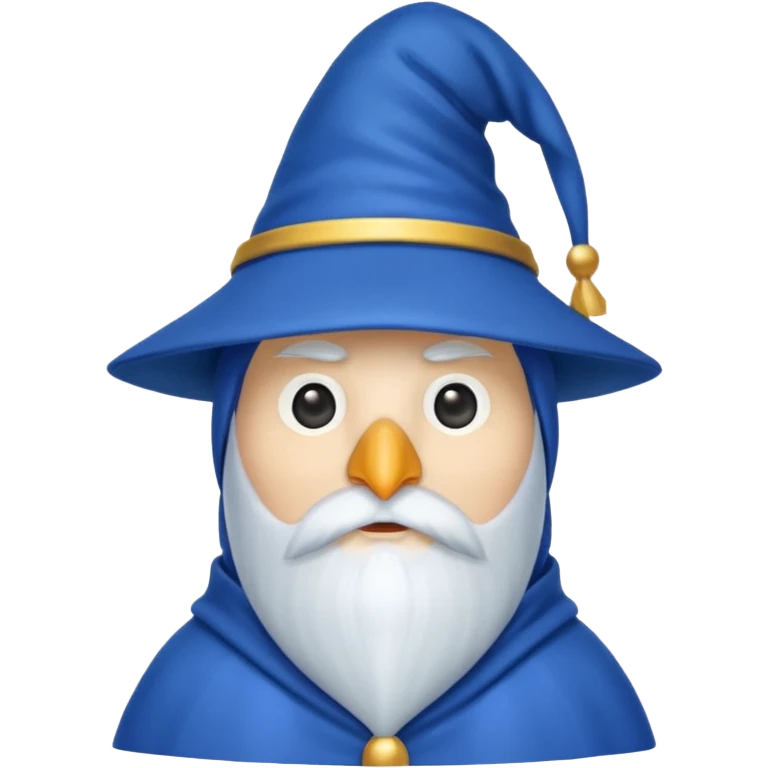 penguin wizard with a blue hat emoji