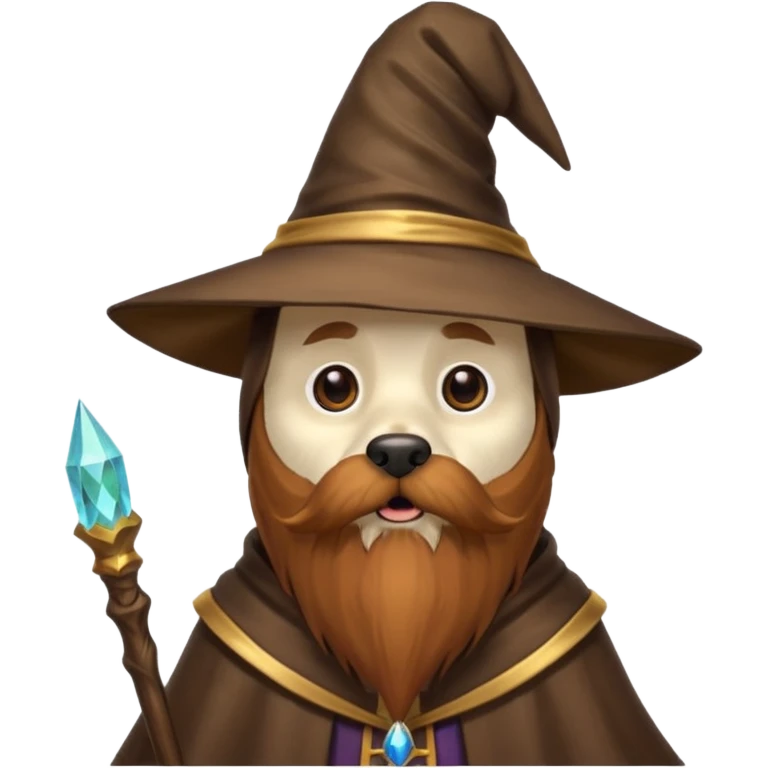 Dog wizard emoji