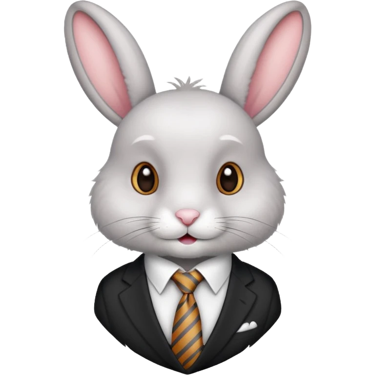 RABBIT WITH TIE emoji