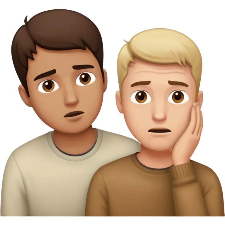 guy ignoring guy emoji