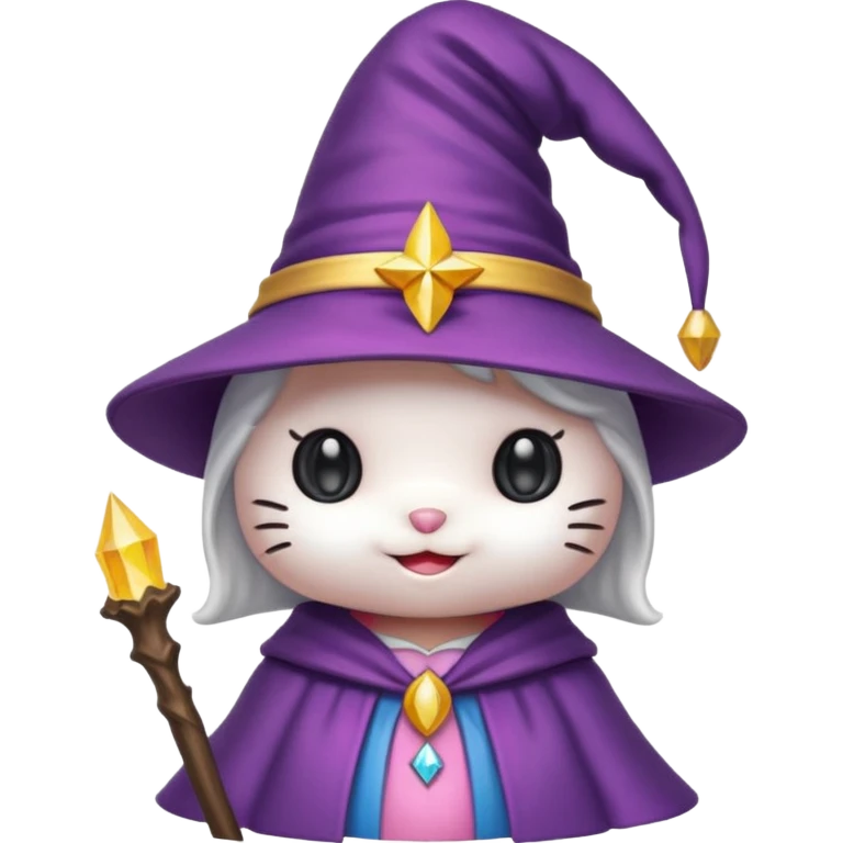Hello kitty wizard emoji