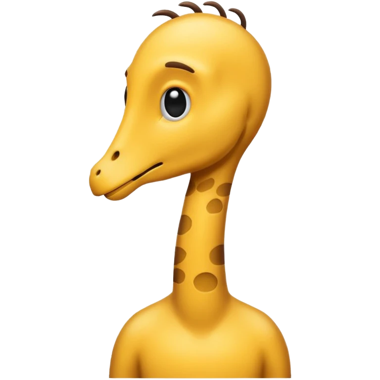 Long neck human emoji