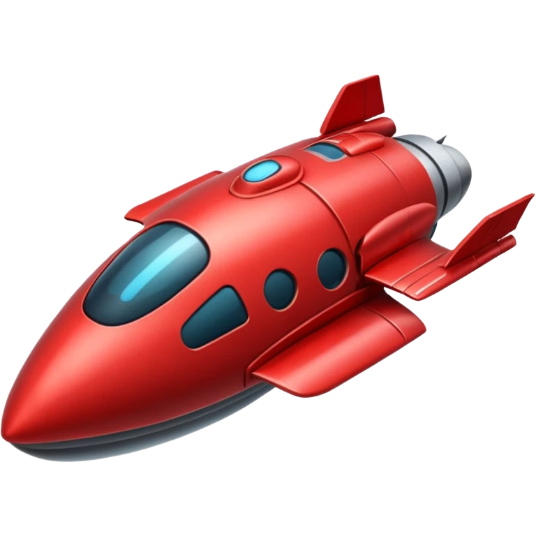 red spaceship emoji