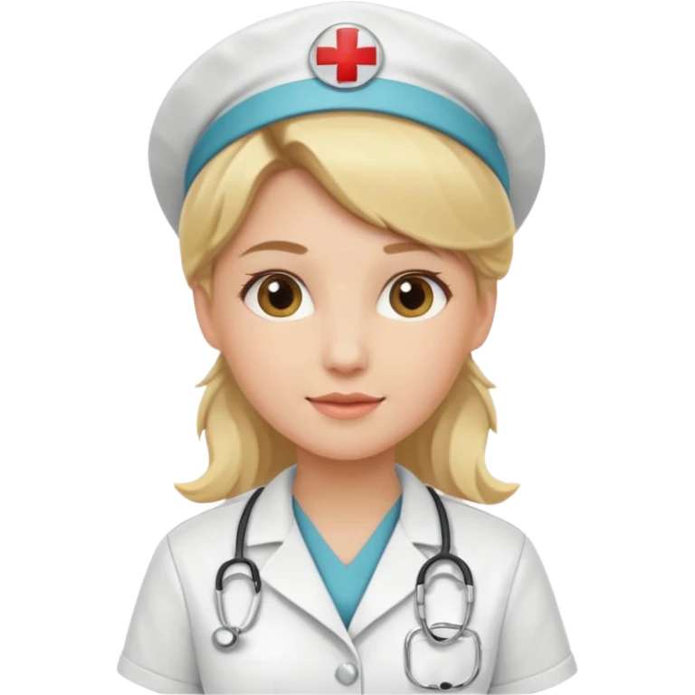 медсестра блондинка  emoji