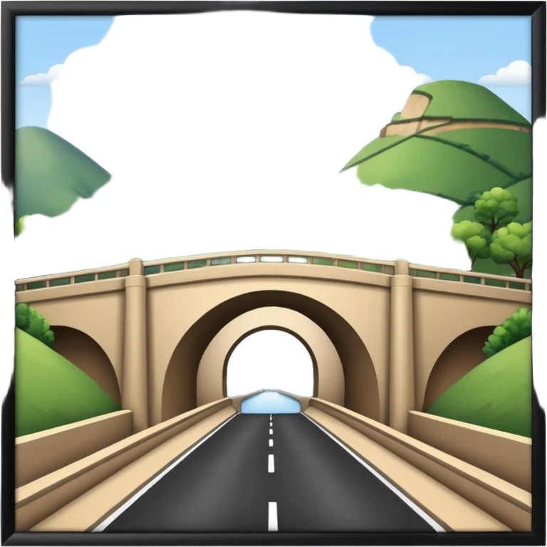 building bridge tunnel hill emoji