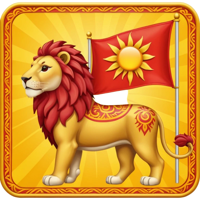 پرچم شیر و خورشید emoji