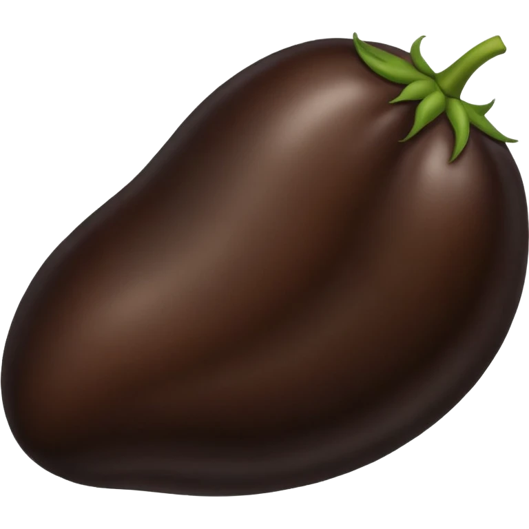 emoji of Austrian black big bean emoji