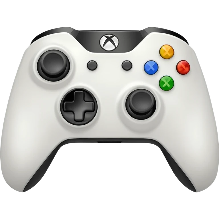 White Xbox controller  emoji