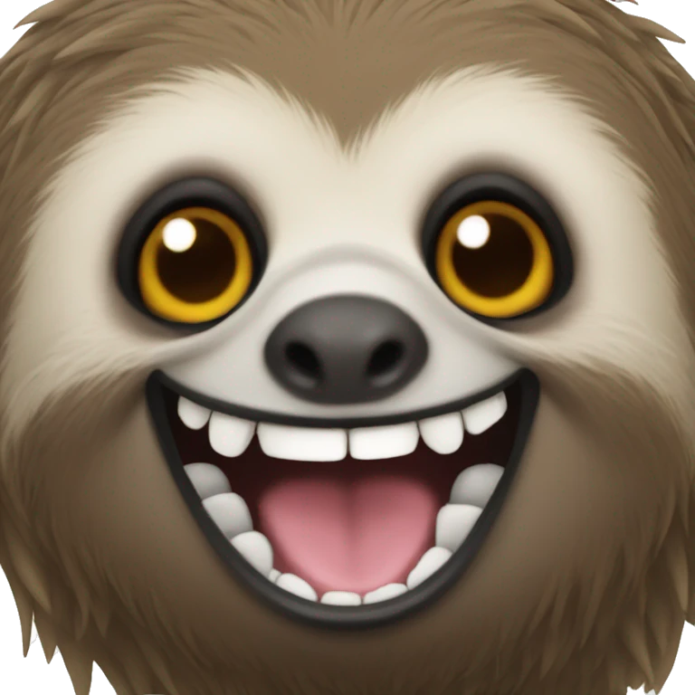 sloth with buck teeth emoji