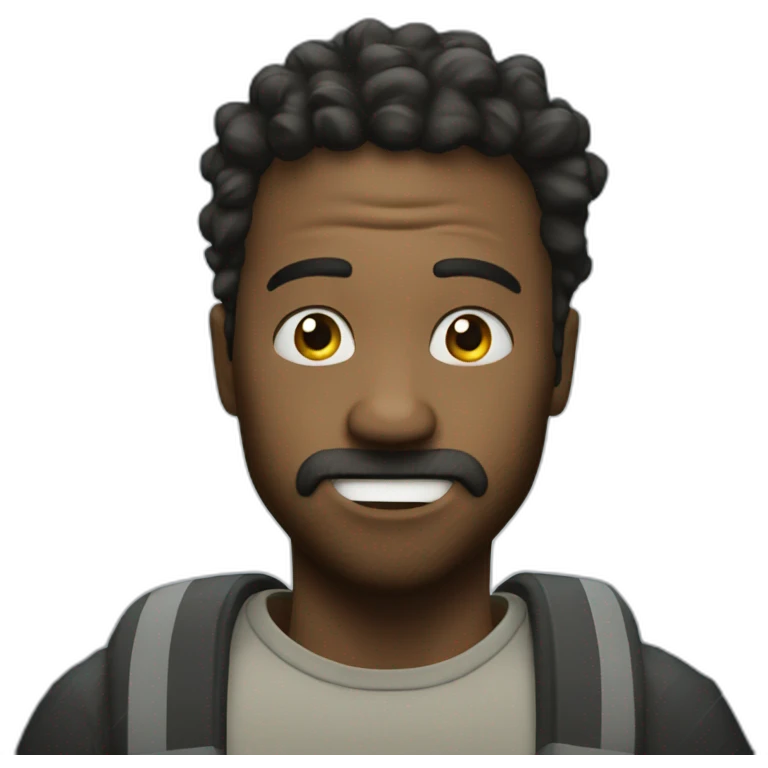 A crazy in a thunderstorm emoji