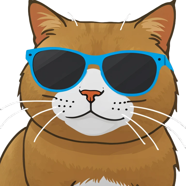 Cat with sunglasses emoji