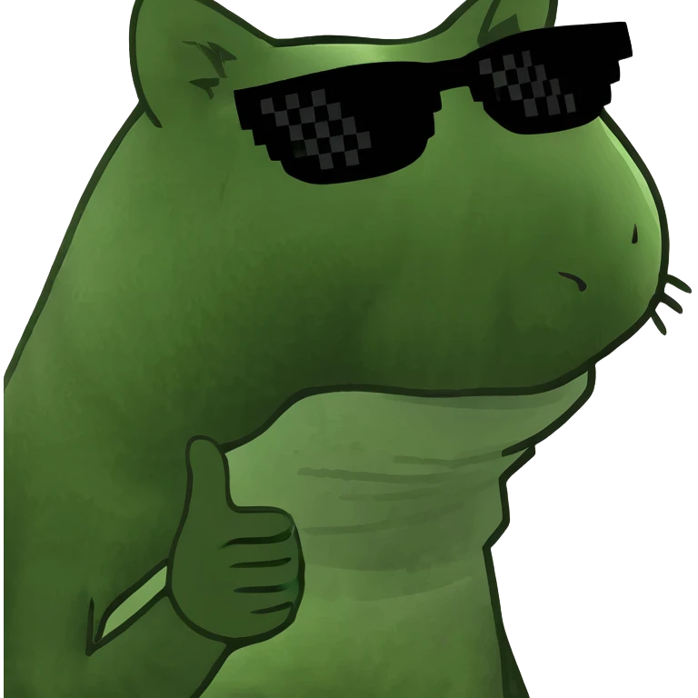 Cat with sunglasses emoji