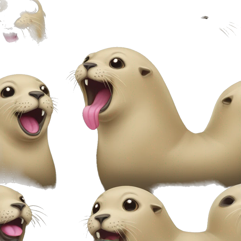 Sealion with tongue out emoji