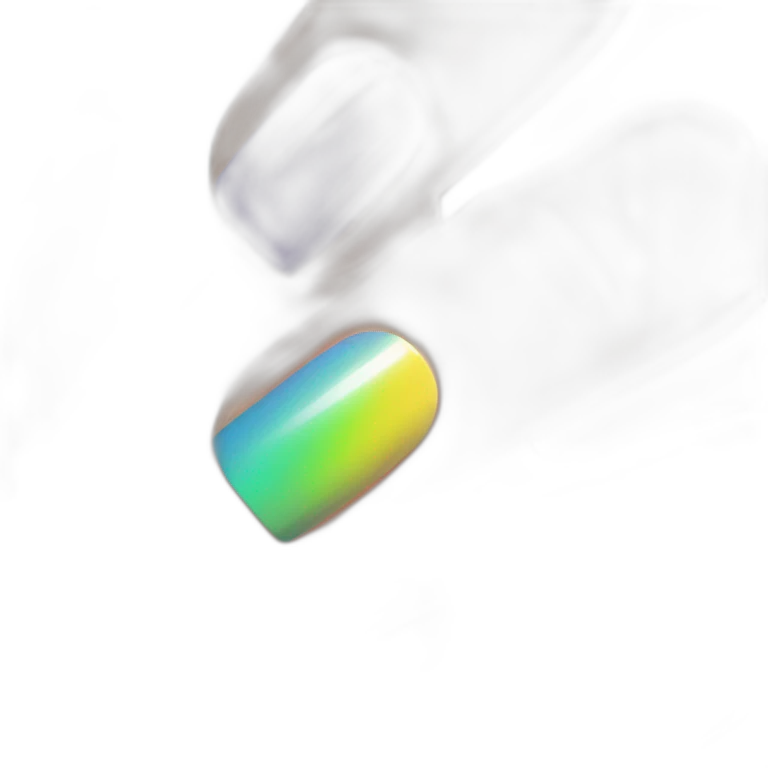 Rainbow nail polish emoji