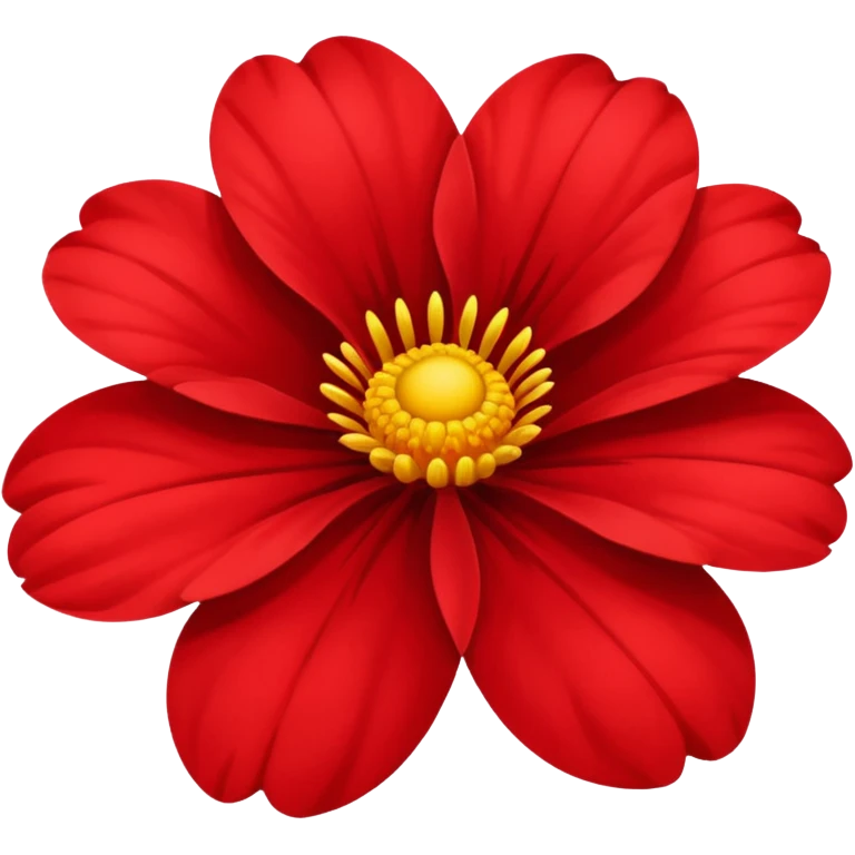 Red flover emoji