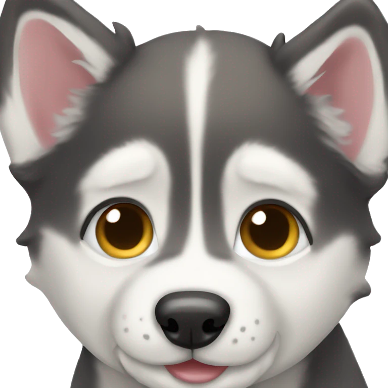 Husky puppy emoji